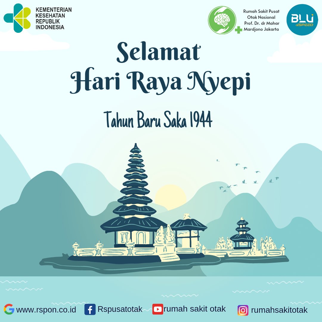 rsponjakarta's tweet photo. #sobatotak Segenap Direksi dan Karyawan RSPON Prof. Dr. dr. Mahar Mardjono Jakarta mengucapkan
"Selamat Hari Raya Nyepi Tahun Baru Saka 1944"
semoga kelah semua kehidupan yang sedang merayakan diberi kedamaian dan ketenangan jiwa. https://t.co/AfP1wi4bTo
