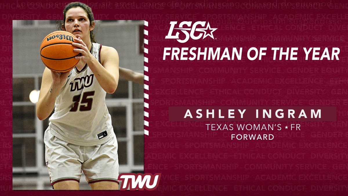 LoneStarConf's tweet photo. Congratulations to the 2022 #LSCwbb Freshman of the Year Ashley Ingram of @twupioneers! 🏀

🔗 https://t.co/IdZZcViceZ https://t.co/9wx3qaPRwk
