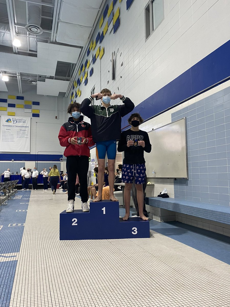 AppoAthletics's tweet photo. Proud of all the @AppoHigh competitors this season, but special congratulations to Jordan Tierney and Zach Redding for their top 3 finishes @DIAA_Delaware Swimming States! https://t.co/z8eNyR5mSt