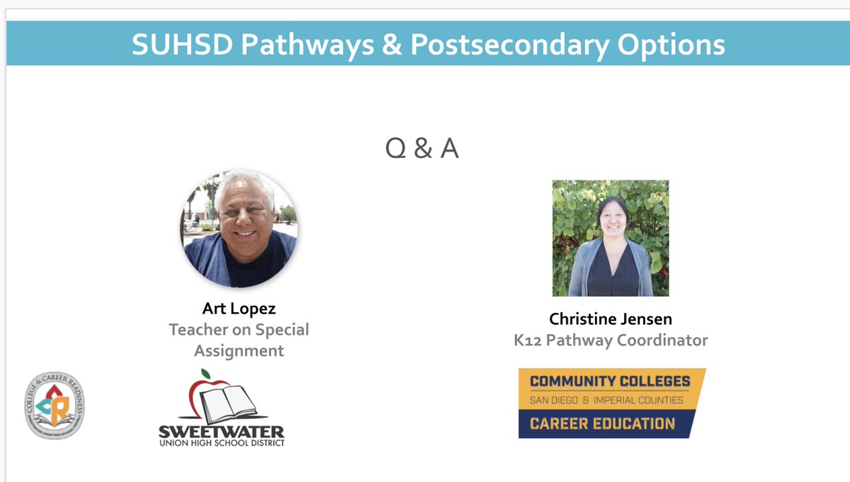 Art Lopez (@artlopez_cs) on Twitter photo #teamSUHSD <a href="/SUHSD/">Sweetwater Union High School District</a> 2022 Career Night Series for Computer Science! AWESOME Panelists and Industry Partner @NFNIT_USA ! THANK YOU so much! <a href="/AnaMariaAlvare4/">Dr. Ana Maria Alvarez</a> <a href="/dfwinters/">Dan Winters</a> <a href="/CSTASanDiego/">Computer Science Teachers Association San Diego</a> <a href="/csteachersorg/">CS Teachers Association (CSTA)</a> <a href="/CSforCA/">CSforCA</a> #teamSUHSD <a href="/SUHSD/">Sweetwater Union High School District</a> 2022 Career Night Series for Computer Science! AWESOME Panelists and Industry Partner @NFNIT_USA ! THANK YOU so much! <a href="/AnaMariaAlvare4/">Dr. Ana Maria Alvarez</a> <a href="/dfwinters/">Dan Winters</a> <a href="/CSTASanDiego/">Computer Science Teachers Association San Diego</a> <a href="/csteachersorg/">CS Teachers Association (CSTA)</a> <a href="/CSforCA/">CSforCA</a>
