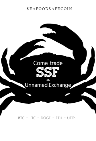 Evidence suggests that #Seafood is being illegally #harvested more and more, $SSF helps stop this practice by #tracking #Harvest Data using #CryptoTags. 

info @ safeseafoodcoin.com 

Trading now <a href="/ExchangeUnnamed/">Unnamed Exchange</a>.
#BTC #ETH #DOGE #UTIP #LTC