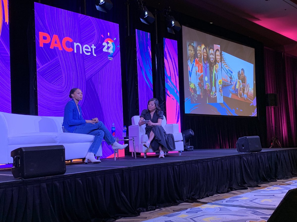 RyanBarber67's tweet photo. Great to be back at #PACnet22 and connecting with old friends and meeting new colleagues! And what an amazing keynote from @allysonfelix https://t.co/tGD3cqSAja