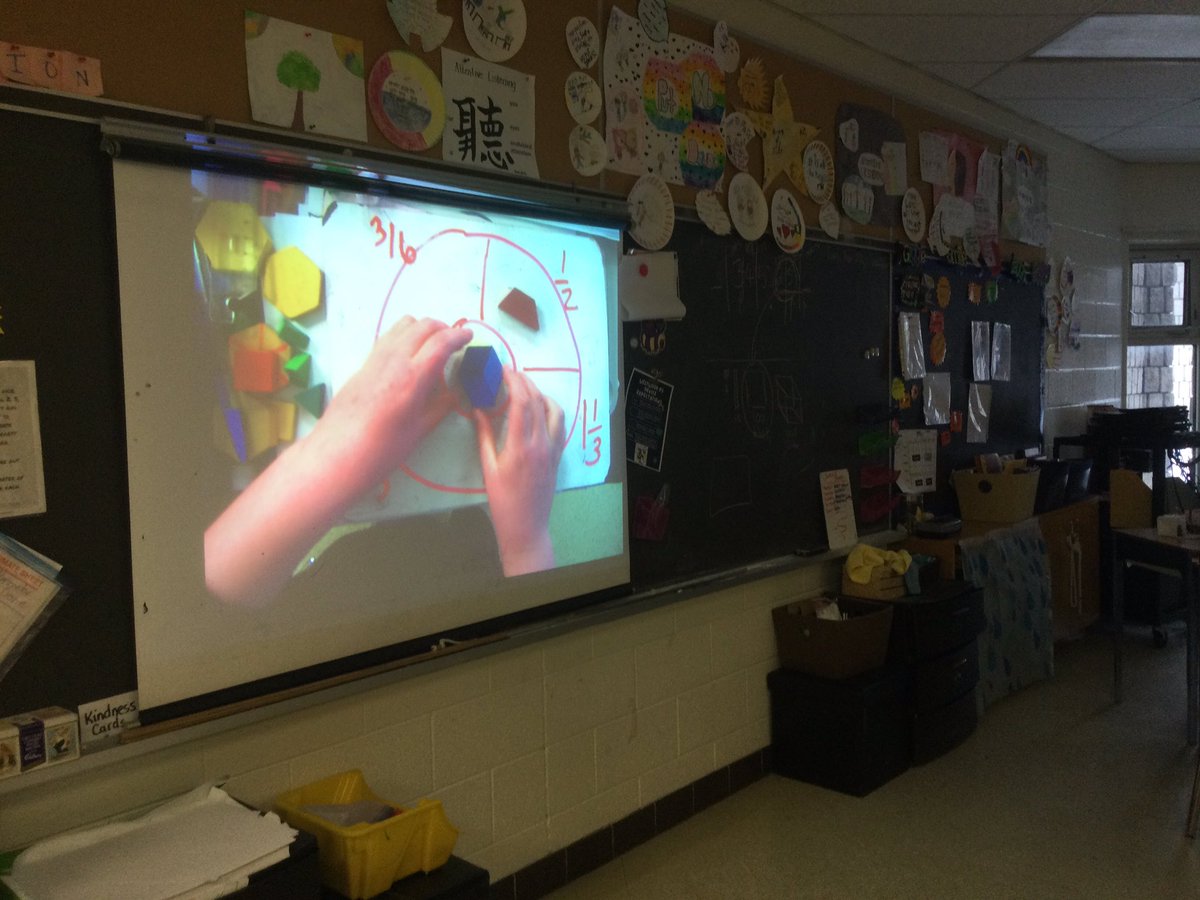waltonsclass's tweet photo. Students in the Think Tank sharing during #MindsOn & during #mathconsolidation helps with #mathmisconceptions. Hands on #Math #fraction activity using #mathmanipulatives & #Mathpatternblocks #onted https://t.co/UvUrqojc3g