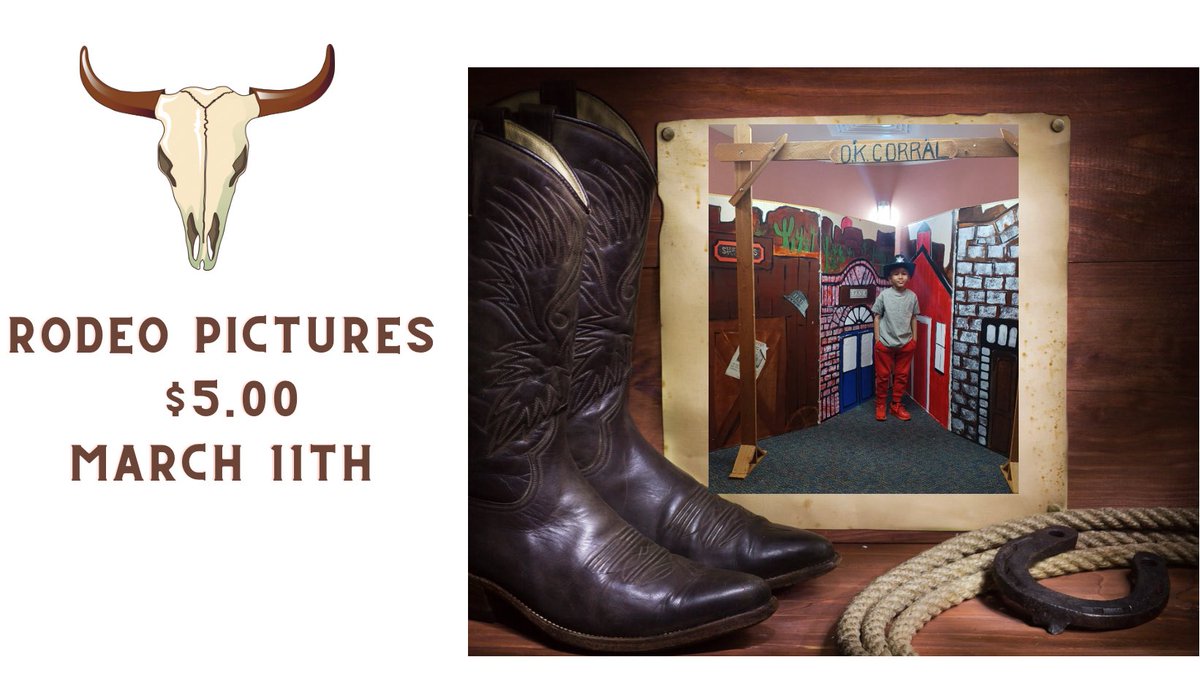 Alexander_AISD's tweet image. Get your 🤠 R O D E O 🤠 picture 
taken for a low cost 💲 5.00

👉 March 11, 2022