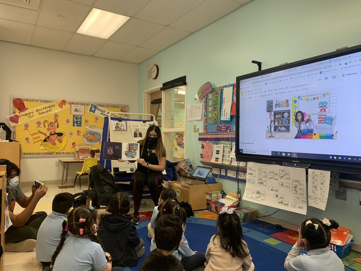 MrsDomenick_K's tweet photo. Thank you to our special guest readers from Memorial High School for Read Across America ! @wnyecc @MHS_WNY @WestNYSchools https://t.co/yCZnNBPCdW
