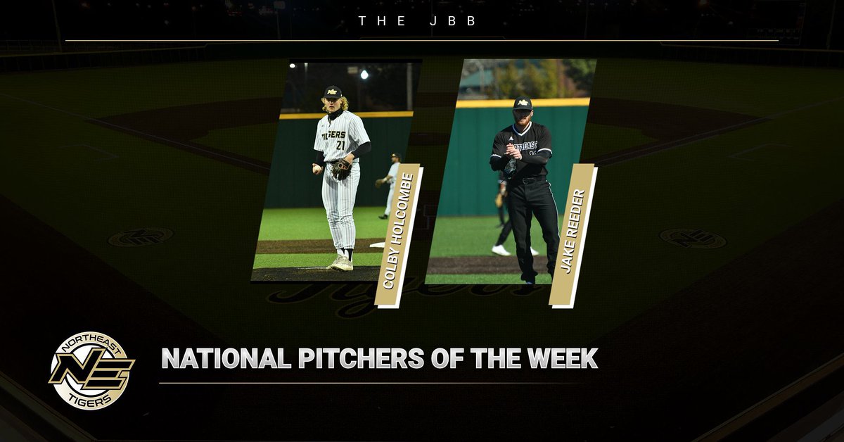 Congratulations to <a href="/ColbyHolcombe/">Colby Holcombe</a> and <a href="/jakereeder14/">Jake Reeder</a> for their combined No Hitter. Earning them the <a href="/_TheJBB/">The JBB</a> National Pitchers of the Week!