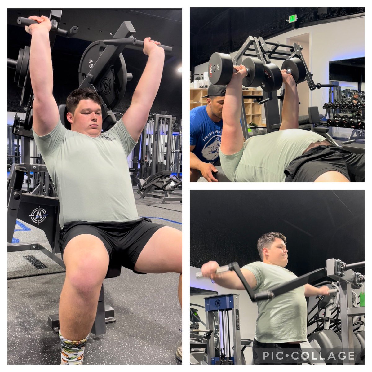 SamEWilliams03's tweet photo. Love getting a workout in at MS Muscle with @RebSnapper and Austin Connley π¦πͺπΌ#OffDayWorkouts
#JsUp #LEO https://t.co/bz9n9k45ls
