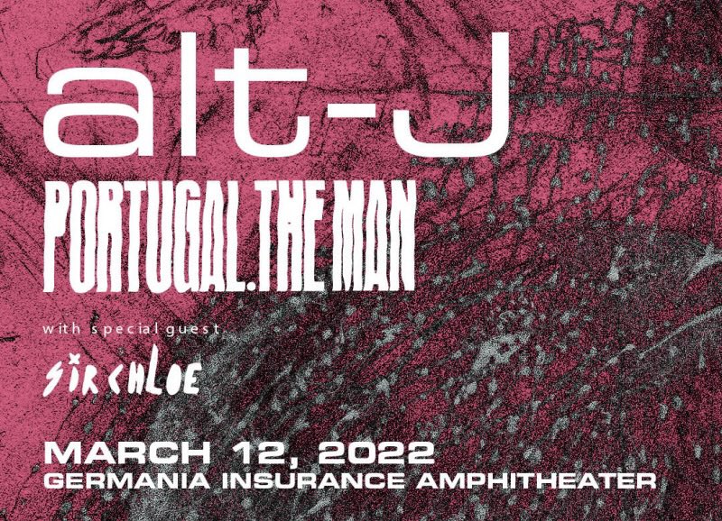 atxconcert's tweet image. 🎟 TICKET GIVEAWAY 🎟

@alt_J x @portugaltheman x @sirchloe_ 

We have a table for 4 in the VIP tower club up for grabs. Expect a premium viewing area with a private bar and amazing views 🤘

Rules:
↠ RT this tweet
↠ tag your 3 friends
↠ Follow us &amp;amp; @GermaniaAmp