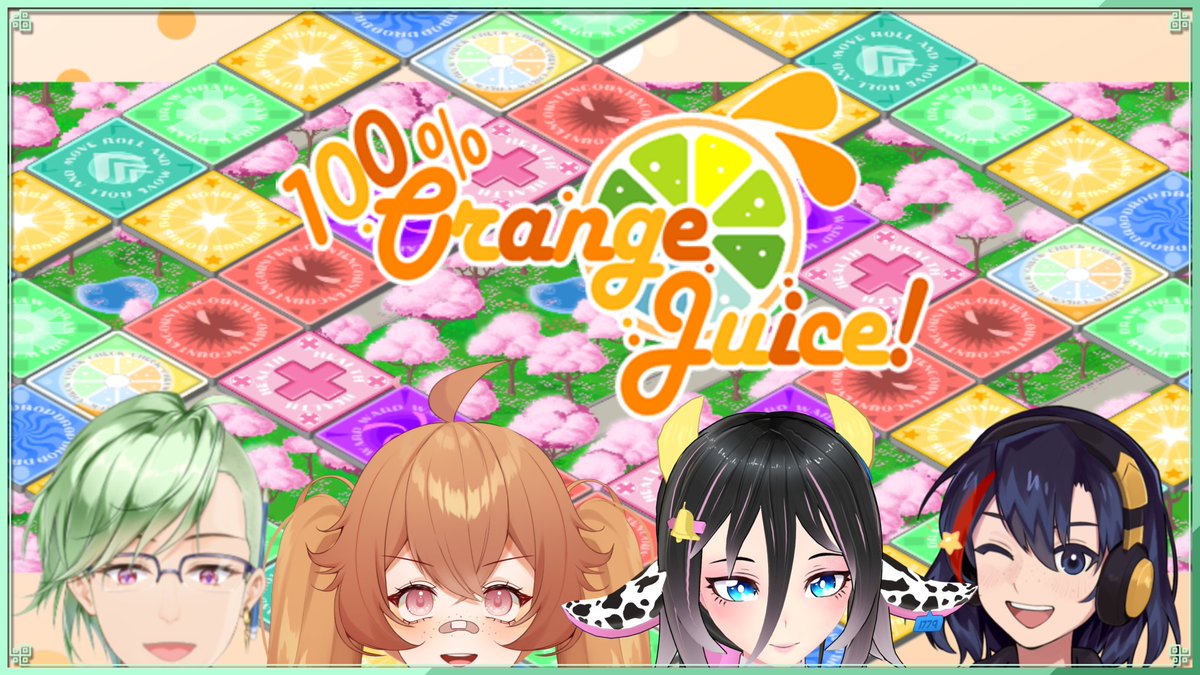 MontySeelana's tweet photo. we're going to yell at dice in 100% Orange Juice! With @akumako_rei and @1779_moo and @ATan_vt, in an hour - 8pm PST!

#Vtubers #ENVtuber https://t.co/04m60KUSeY