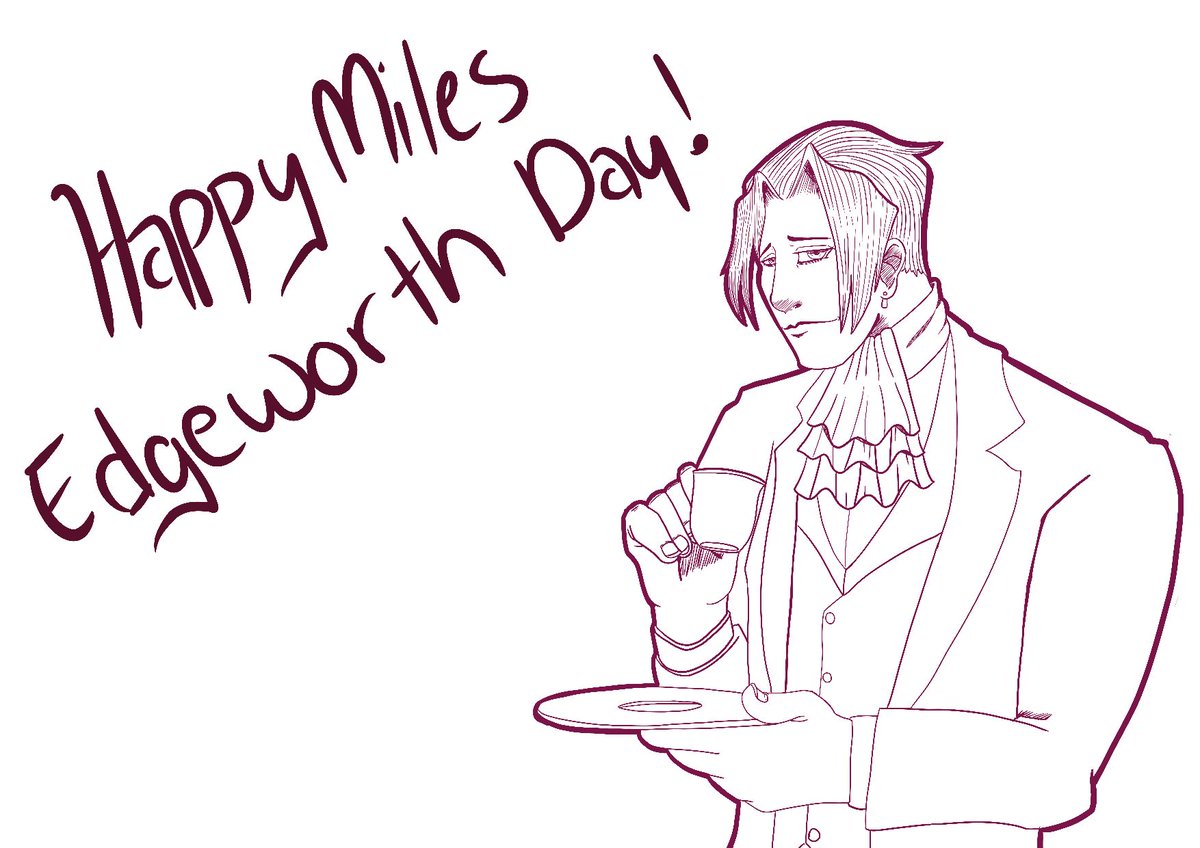 WhenAngels_Weep's tweet photo. Found out today was #MilesEdgeworth day and did a quick sketch. 
Tags: #AceAttorney #art #fanart https://t.co/FXFq4aLaEh
