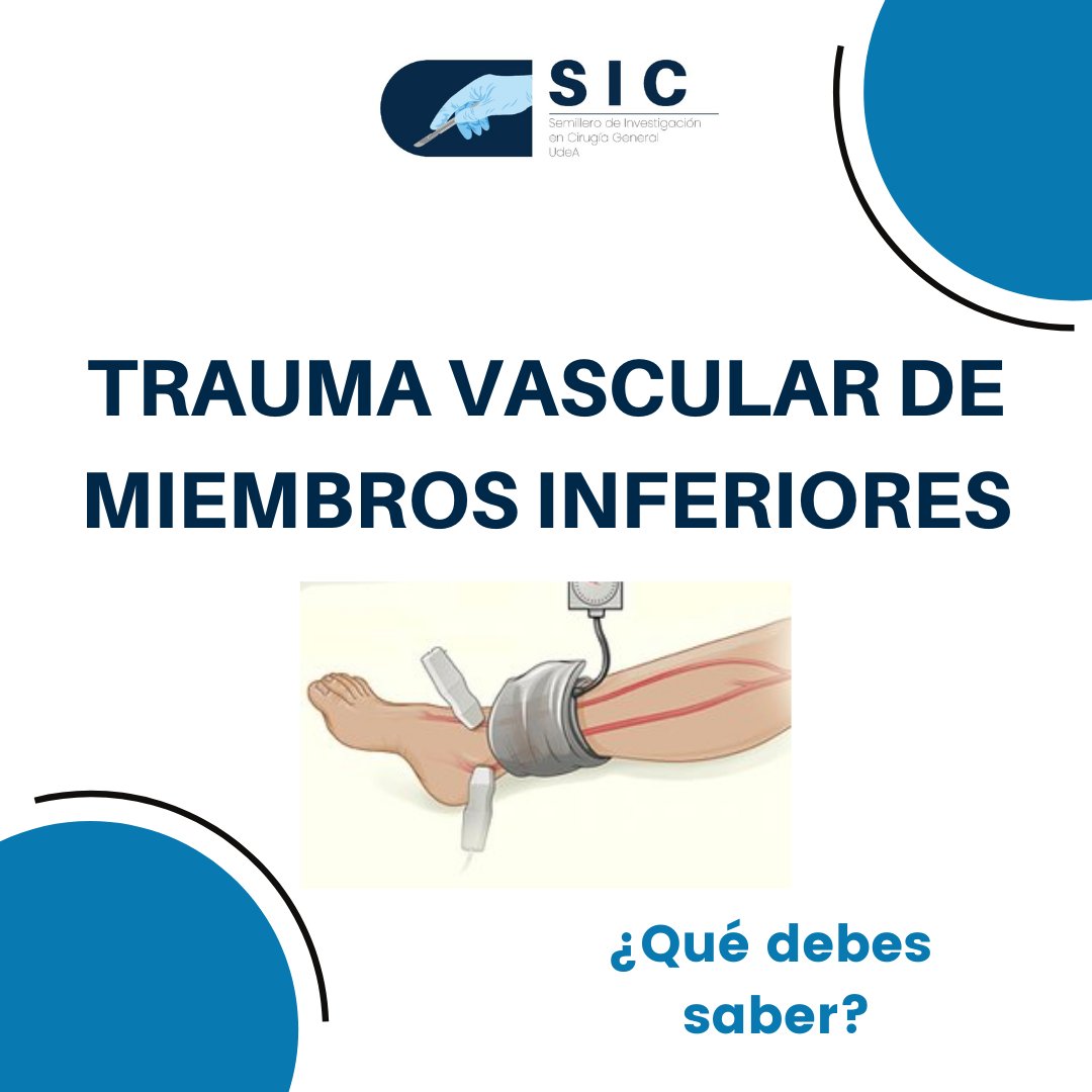 SIC_UdeA's tweet photo. Te traemos los puntos claves más relevantes que debes conocer acerca de nuestra última charla sobre trauma vascular en miembros inferiores, dirigida por la Dra. Sandra López.
Si deseas ver nuevamente la charla, puedes encontrarla en nuestro canal de Youtube. https://t.co/VZgDjsldbb
