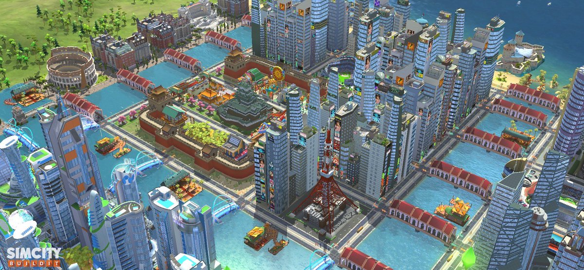 SimcityPro's tweet photo. I think my Asian zone is complete #simcity #simcitybuildit https://t.co/Ewdsros9IF