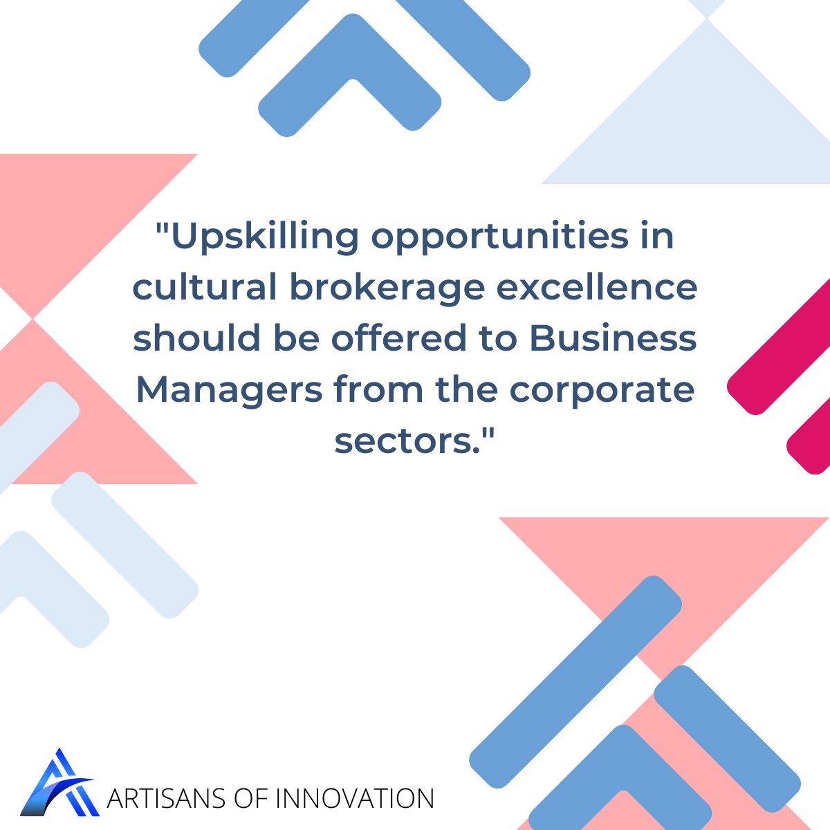 Artisans of Innovation (@aoinnovation) on Twitter photo Recommendations for business sector upskilling. Join the online report launch of "Artists, Designers & Business in Cross-Sector Collaboration -Untapped Potential for Systemic Change", on 10 March 2022 at 4:30pm (CET) To register: artisansofinnovation.com
#innovation #business #ccs Recommendations for business sector upskilling. Join the online report launch of "Artists, Designers & Business in Cross-Sector Collaboration -Untapped Potential for Systemic Change", on 10 March 2022 at 4:30pm (CET) To register: artisansofinnovation.com
#innovation #business #ccs