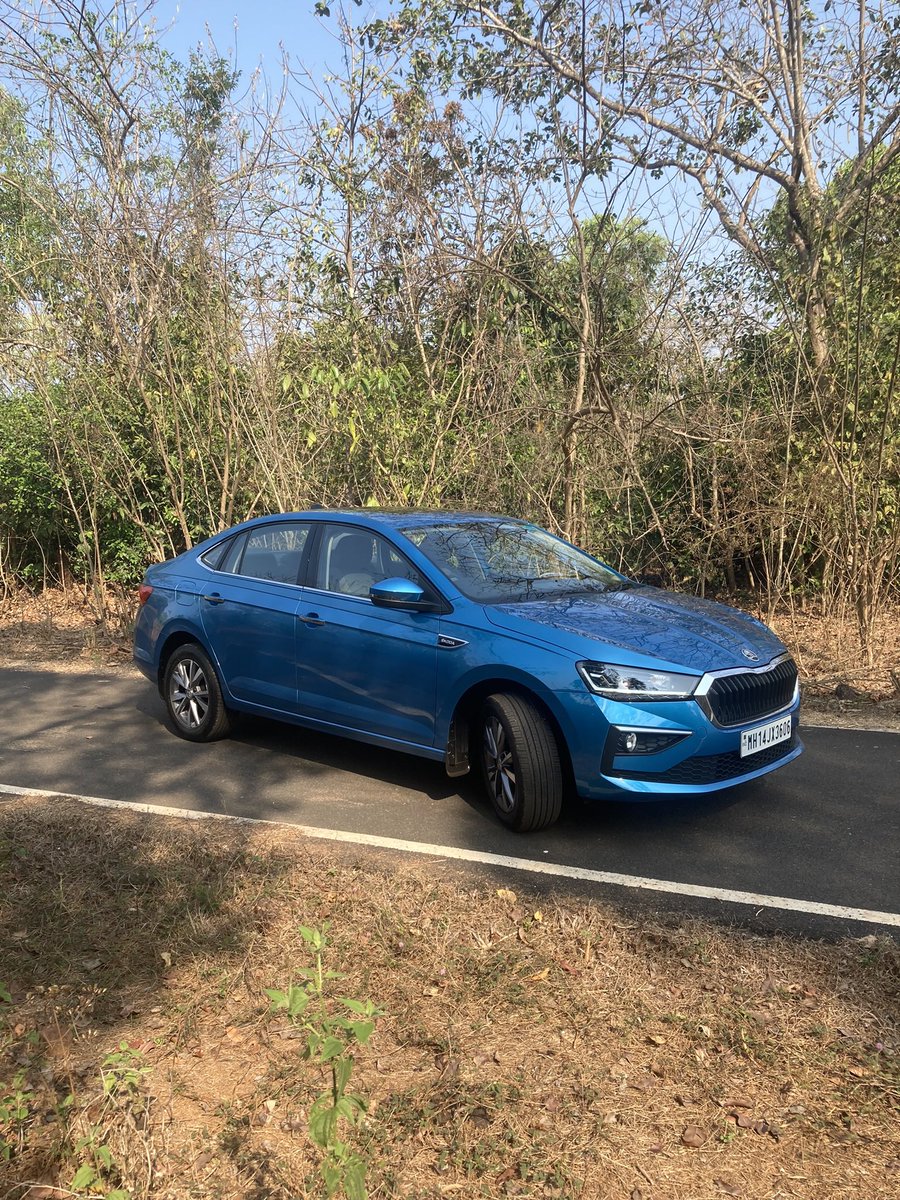 kushanmitra's tweet photo. The @SkodaIndia Slavia 1.5TSI is a winner; drove it extensively in Goa/Karnataka last week and it is great fun to drive, particularly around southern Goa’s twisty ghat sections, a rocket on the straights and thanks to ‘Active Cylinder Technology’ not that thirsty as well. https://t.co/fwefLh5KHJ