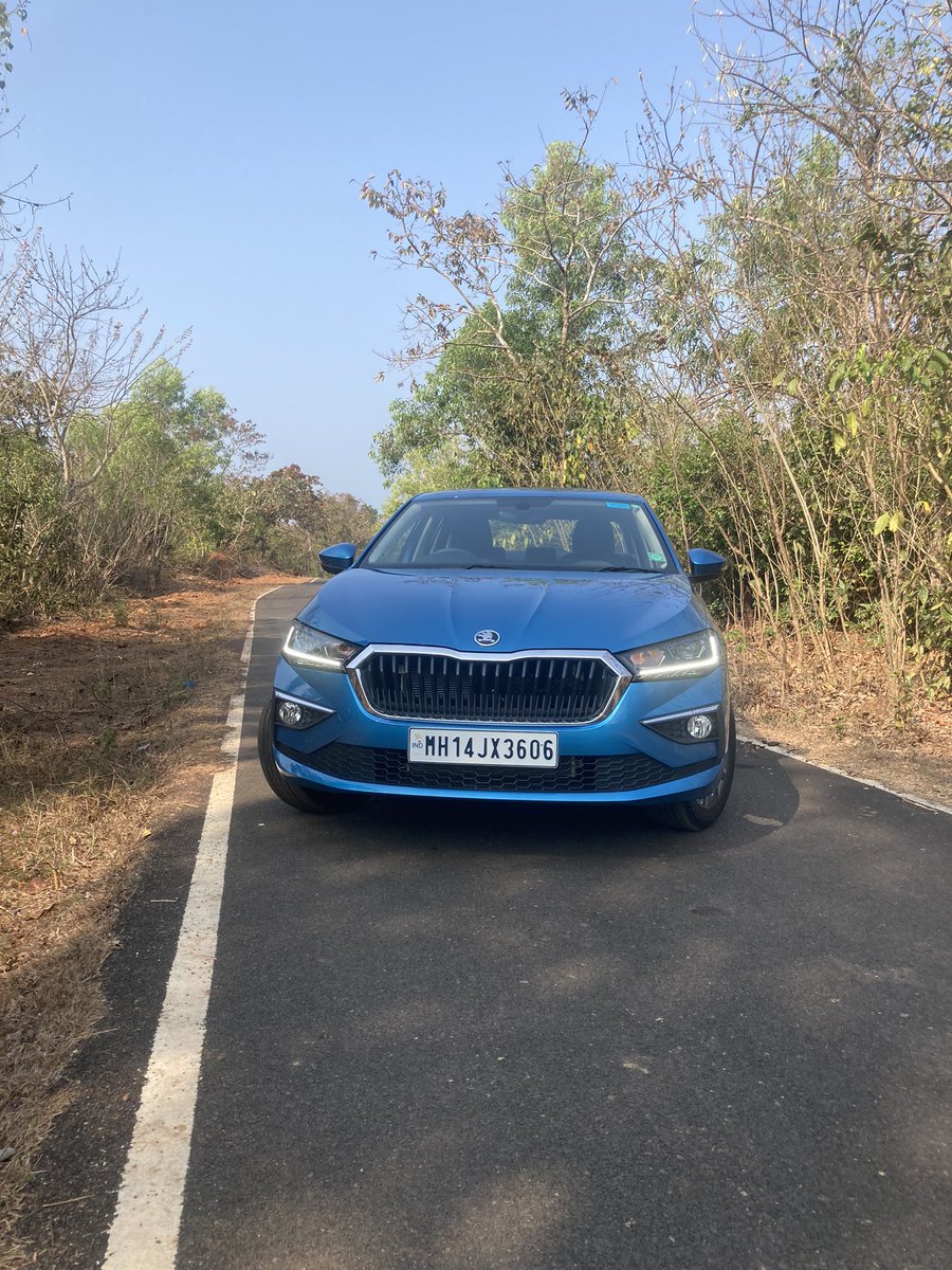 kushanmitra's tweet photo. The @SkodaIndia Slavia 1.5TSI is a winner; drove it extensively in Goa/Karnataka last week and it is great fun to drive, particularly around southern Goa’s twisty ghat sections, a rocket on the straights and thanks to ‘Active Cylinder Technology’ not that thirsty as well. https://t.co/fwefLh5KHJ