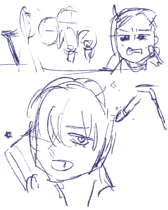 描いて整理していくしかできない 原稿あるからひとまずネーム殴り書き