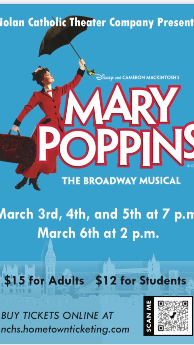 theatrenolan's tweet photo. Come get your spoonful of sugar this weekend! https://t.co/BNx0uDegr3