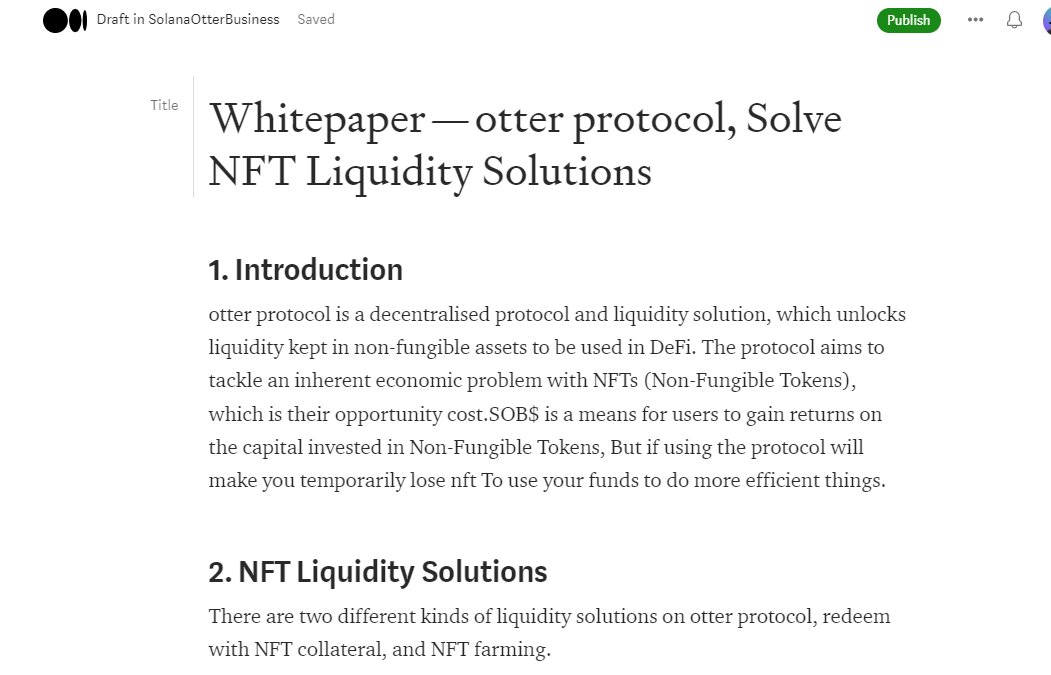 White paper writing in progress😮