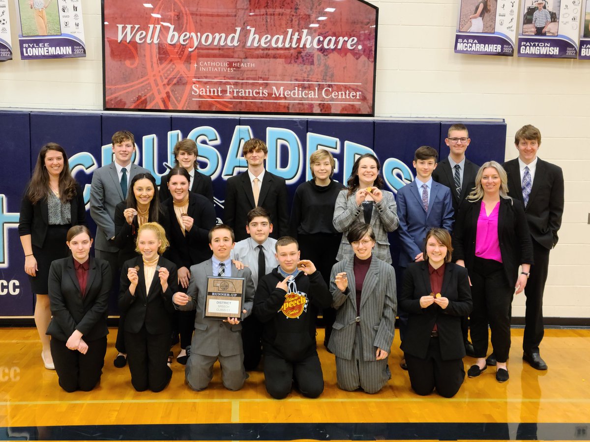 aschematt's tweet photo. Congrats to @fc_speech and Coach @jodi_e_meyer, @4HFashionista, &amp; @chanschelkopf on bringing home the district champion OID and district runner up team plaque. https://t.co/nXlGU6E1Hi