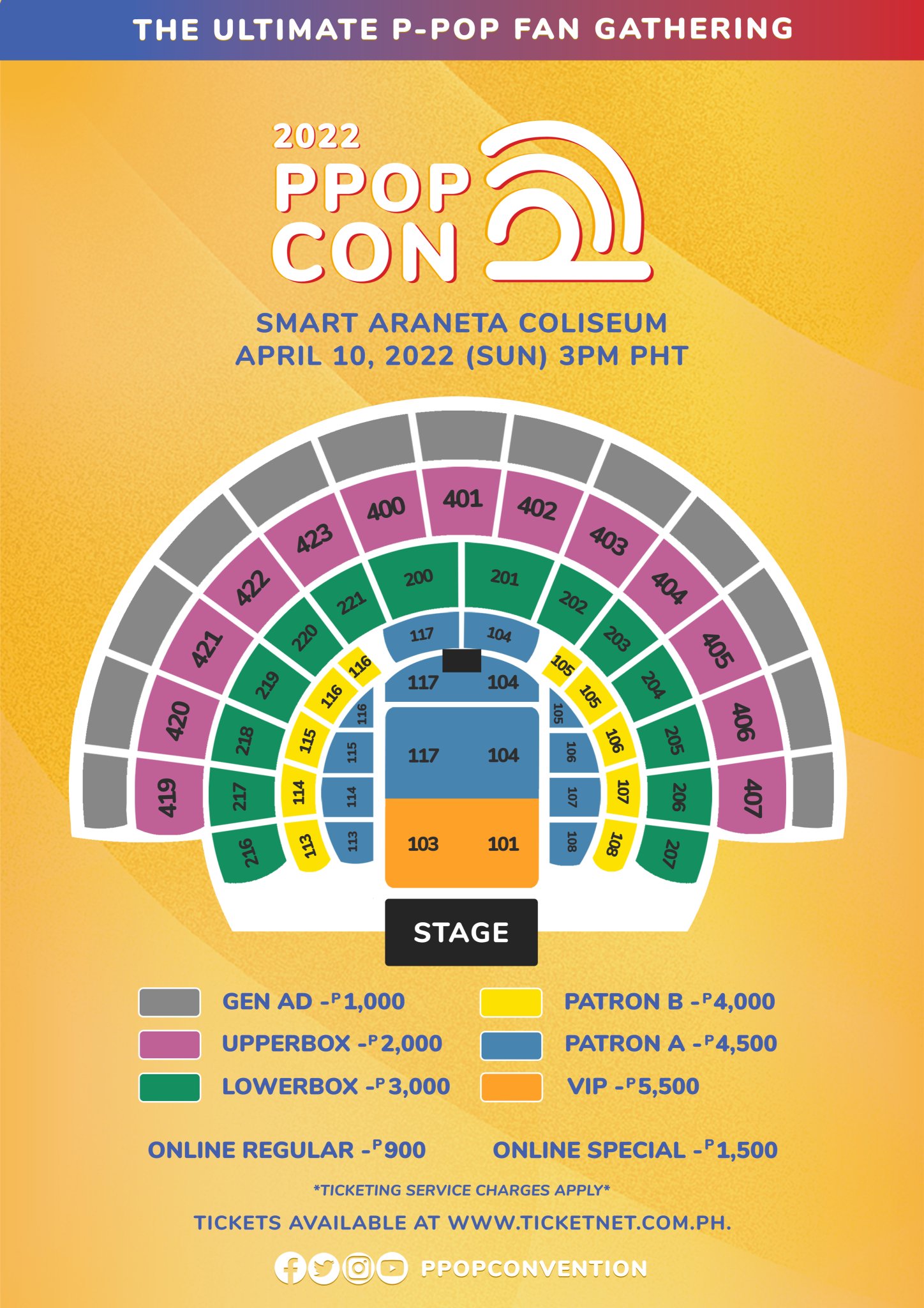 PPOPCON on Twitter "📢TICKET INCLUSIONS AND SEAT PLAN📢 The 2022PPOPCON