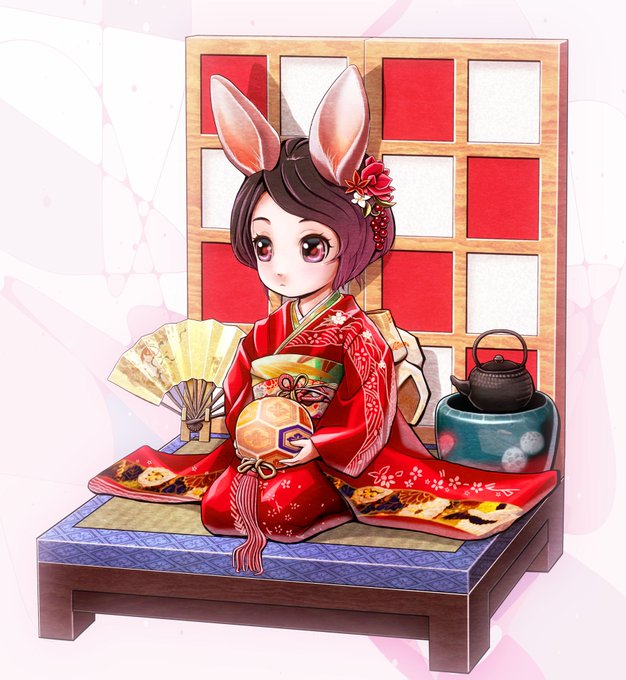 今日は3月3日ひな祭りでうさぎの日🐇🥕
古の時代に描いた年賀状イラストしかありませんでした。 