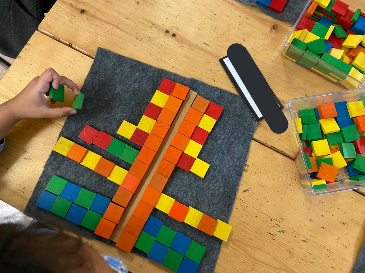 Playing with the idea of symmetry. What does symmetry mean? What makes something symmetrical? How do these materials help you explore symmetry? #sd37 #bcreggiomath