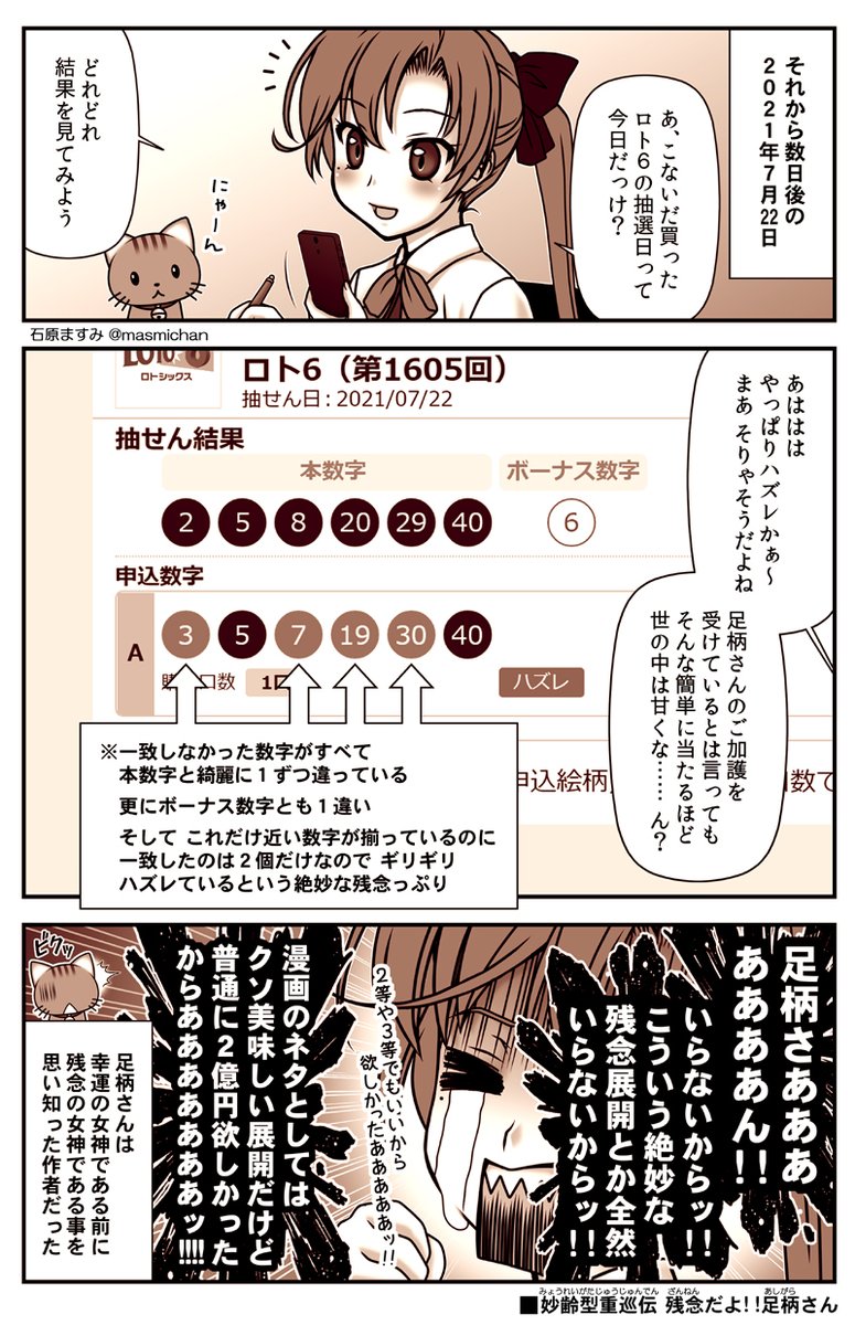 【 #残念だよ足柄さん :192】幸運の女神・足柄さんのご加護を信じて宝くじを買ってみた結果  #艦これ 