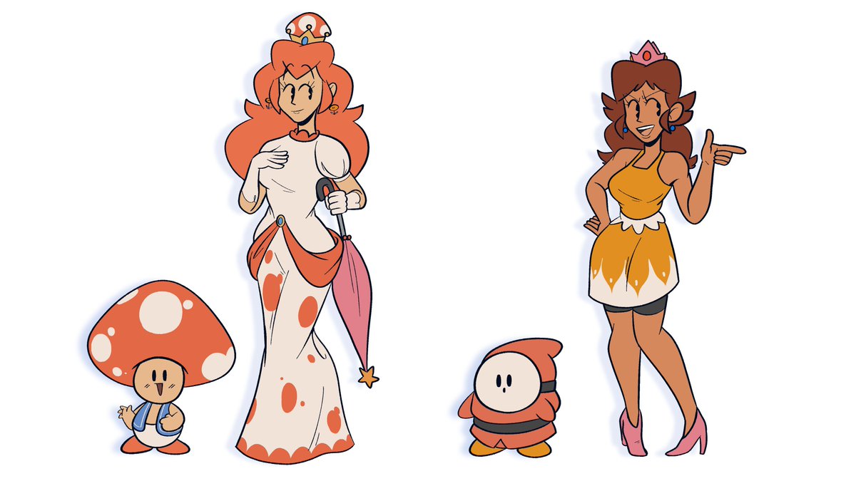 Porky_Draws's tweet photo. The residents of the Mushroom Kingdom 🍄 https://t.co/pIREti0PiT