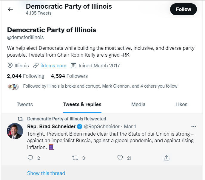 CitizenVMachine's tweet photo. That's odd 🤔
@demsforillinois went radio silent today 🤷
Just when we needed them most 🤨
#MadiganIndicted #twill https://t.co/R0p7IUU4fA