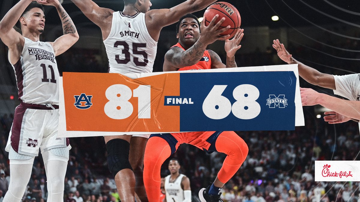 AuburnMBB's tweet photo. Welcome to March! 😤
With that win, the Tigers have clinched at least a share of the SEC regular season title!
#WarEagle https://t.co/aXXIeZbbj2