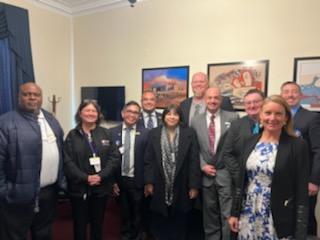 warman_hall's tweet image. Great day at the US Capitol joining fellow NM principals. Got to meet with Rep. Herrell and Rep. Stansbury. Both of these NM congresswomen are deeply committed to education. Advocating for pending legislation on the educator pipeline &amp;amp; school mental health. #PrincipalsAdvocate