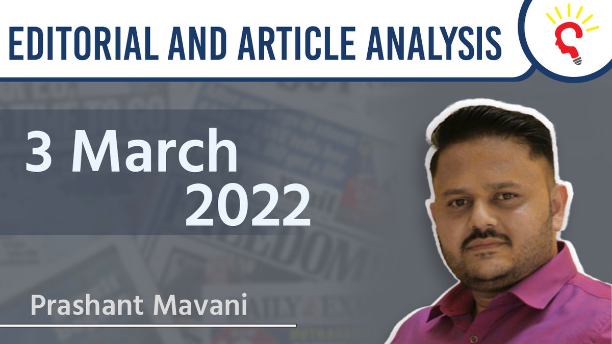 PrashantMavani's tweet photo. Current Affairs 2022 - Editorials and Articles Analysis by Prashant Mava... https://t.co/8Dxiwhlfd1 via @YouTube #curiouslyforever #curiouslyeducation #prashantmavani #newsanalysis #editorialanalysis
#currentaffairs https://t.co/zXKJCyGem8