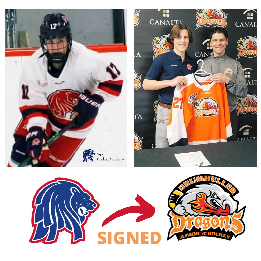 SIGNED | 

Congrats to U18 Prep player @CoyPighin on signing with the <a href="/drumdragons/">Drumheller Dragons</a> of the <a href="/TheAJHL/">TheAJHL</a>  

Way to go Coy! 🦁