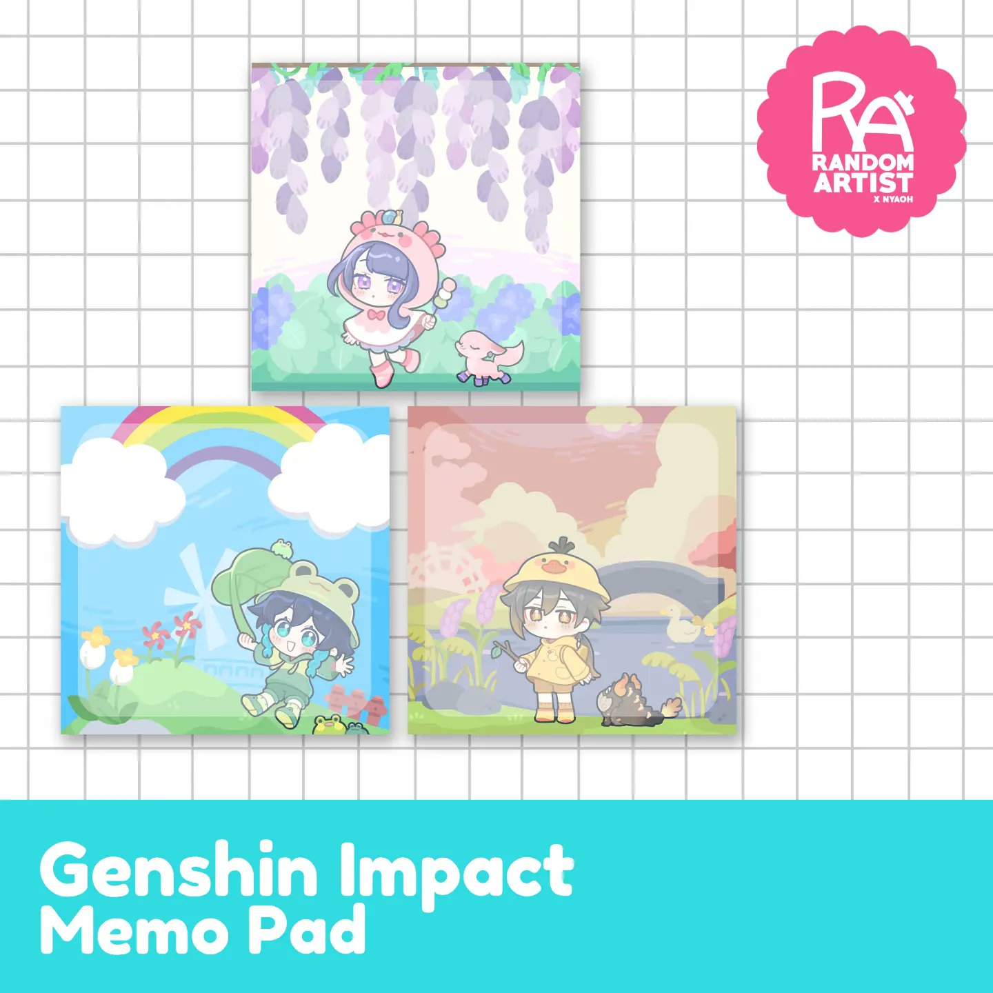 Random Artist on Twitter "New items are up this 3.3 sale ! Genshin Impact Memo Pad Tears of