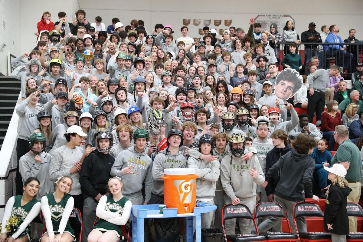 Hands down the best student section! <a href="/jeromebball/">Jeromebball</a> <a href="/THEjeromejungle/">DJHS Student Section</a>