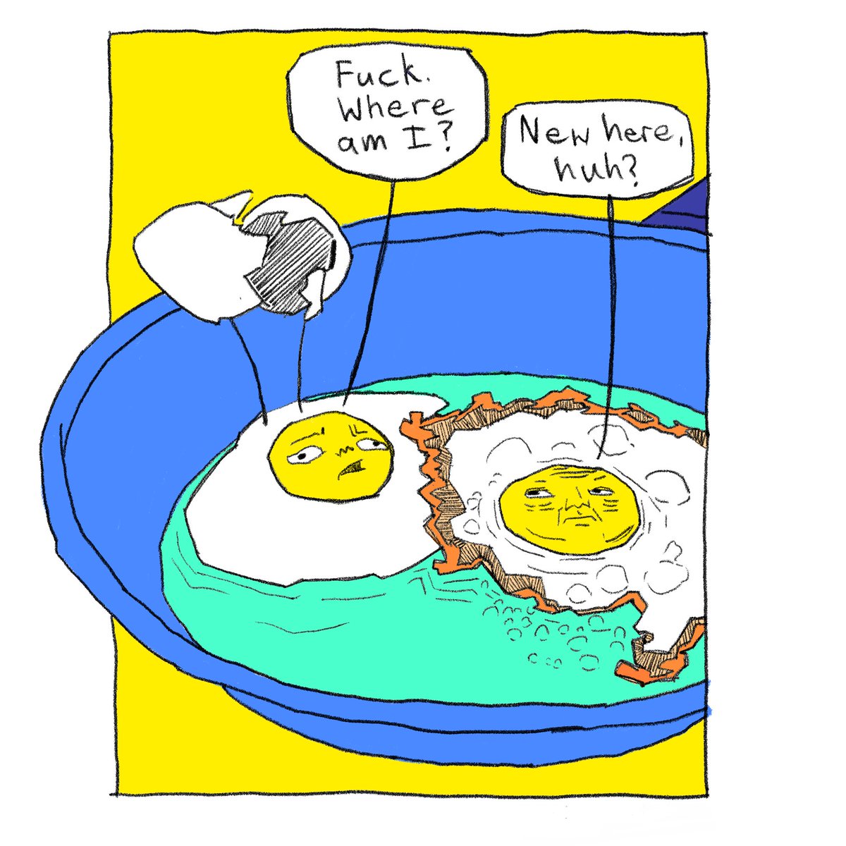 "egg comic"
20/20 editions
0.8 TEZ
teia.art/objkt/659083

#NFT #nftart #CleanNFT #tropicalted #tezos #tezosart #XTZ