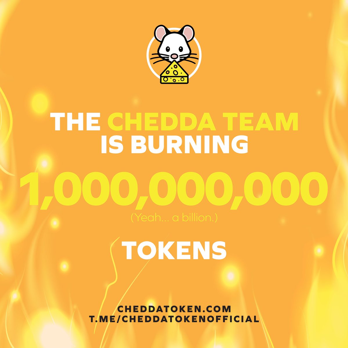 CheddaToken's tweet photo. Invite everyone, burn party🔥3/5 https://t.co/hQX7N2YFJ9