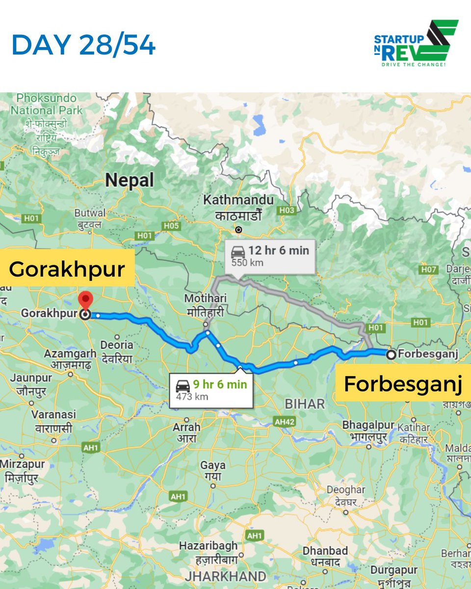 #BharatmalaRide in numbers
 
State: 12
City: 24
Day: 28
Kilometer: 6500+
Energy: ∞

#startupnrev #drivethechange #electricbharatmala #evstartups #indianstartups #roadsafety #worldrecordattempt #14216kms