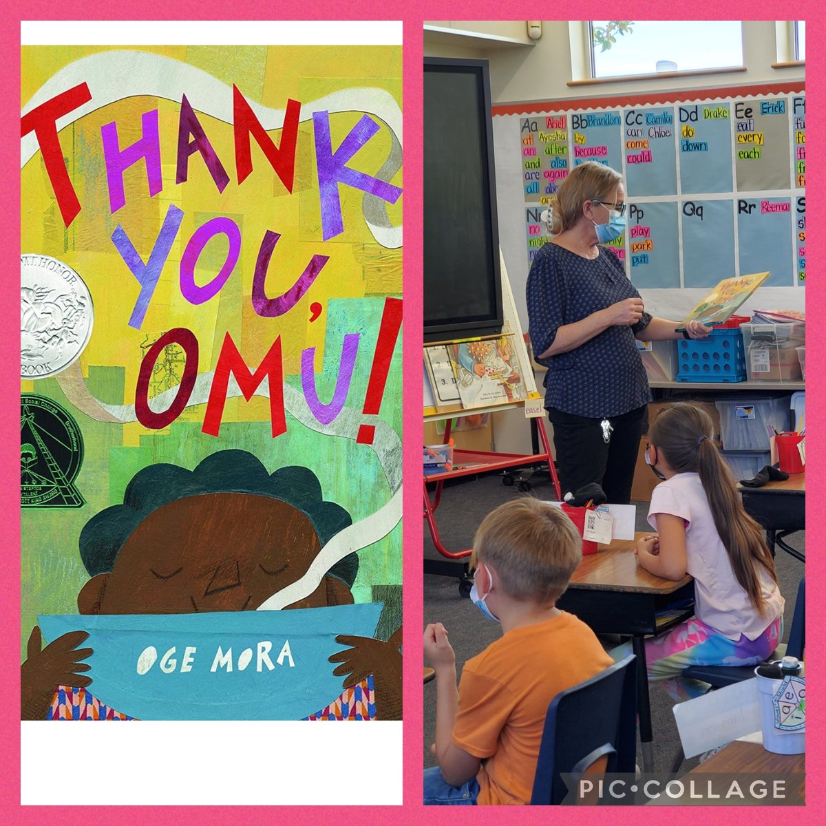 Thank you @RascalDurrin for coming in to read to our class today! We loved the book, Thank You, Omu! and the message of showing kindness! #ReadAcrossAmericaDay @RascalPride