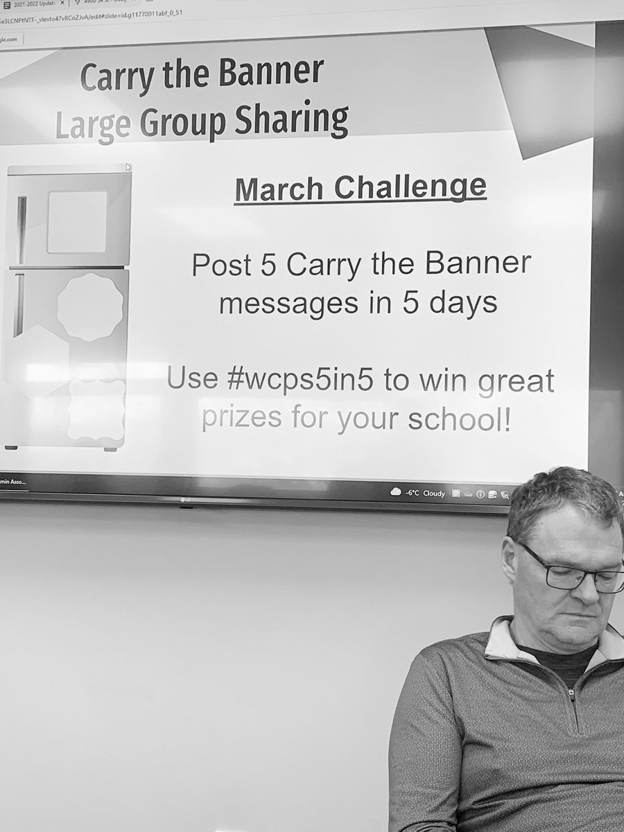 <a href="/WCPS72/">Wolf Creek Schools</a> March Challenge - post 5 in 5 - Here we go! #wcps5in5 <a href="/IRIC_WC/">IRIC</a> #carrythebanner