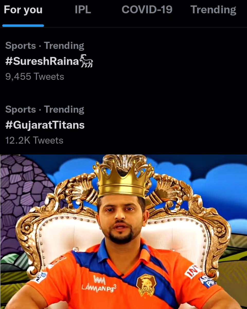 Vaishu_Raina3's tweet photo. It’s been 3 days and still trending 😎 #SureshRaina𓃵 

Our craze, support and Love for you is unconditional nd it’s increasing day by day 💯♥️ @ImRaina 

#SureshRainaForever 

Show your love in the comments by leaving a comment with a heart emoji 💙 💙 💙 https://t.co/WVmJ1BcAVq