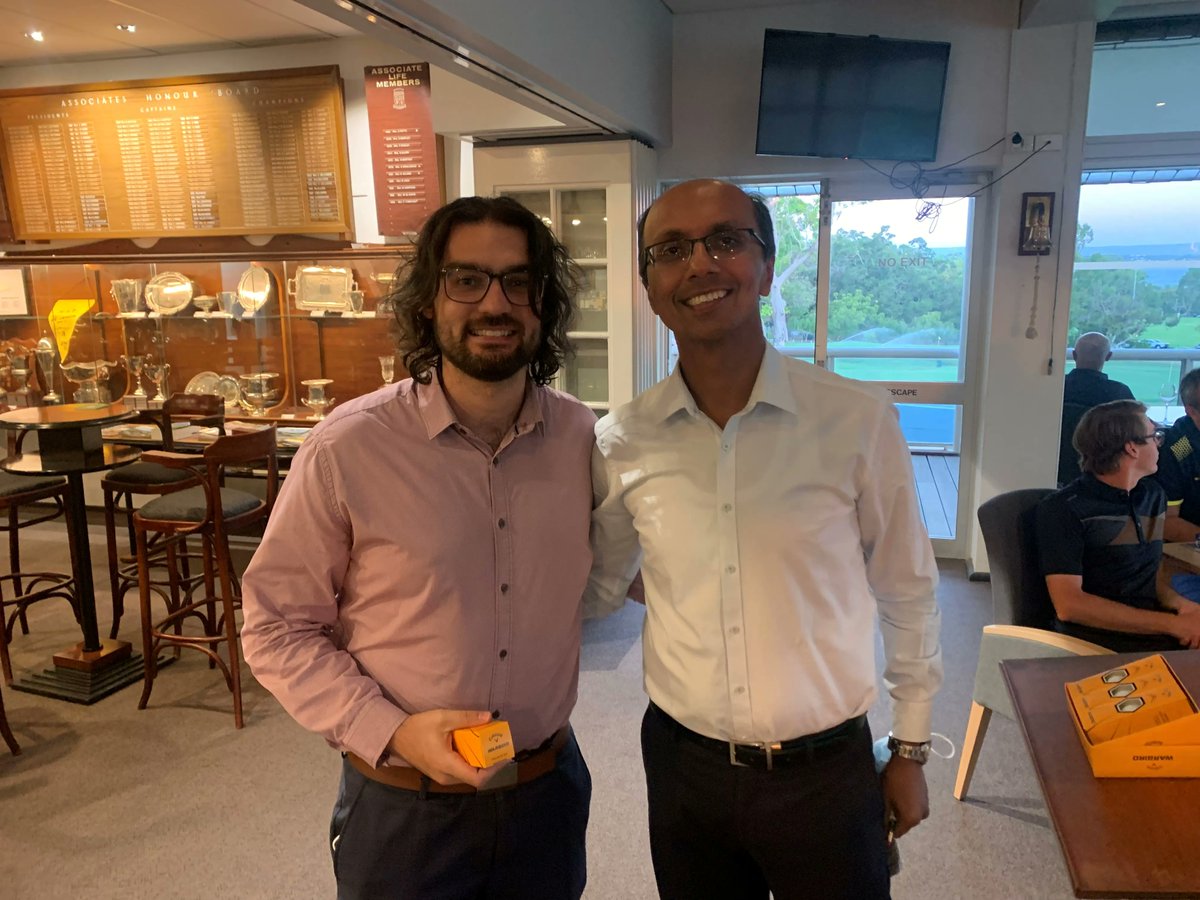 WalkerWaylandWA's tweet photo. Last month's WA Pharmacy Golf Club had a good turnout, with Paulo and Michael enjoying the beautiful Nedland's GC. This was the 24th year of the WAPGC Founder’s Trophy and Walker Wayland WA are proud to sponsor in 2022.

Well done to Paulo for coming third on the day! https://t.co/DIDr5ukC10