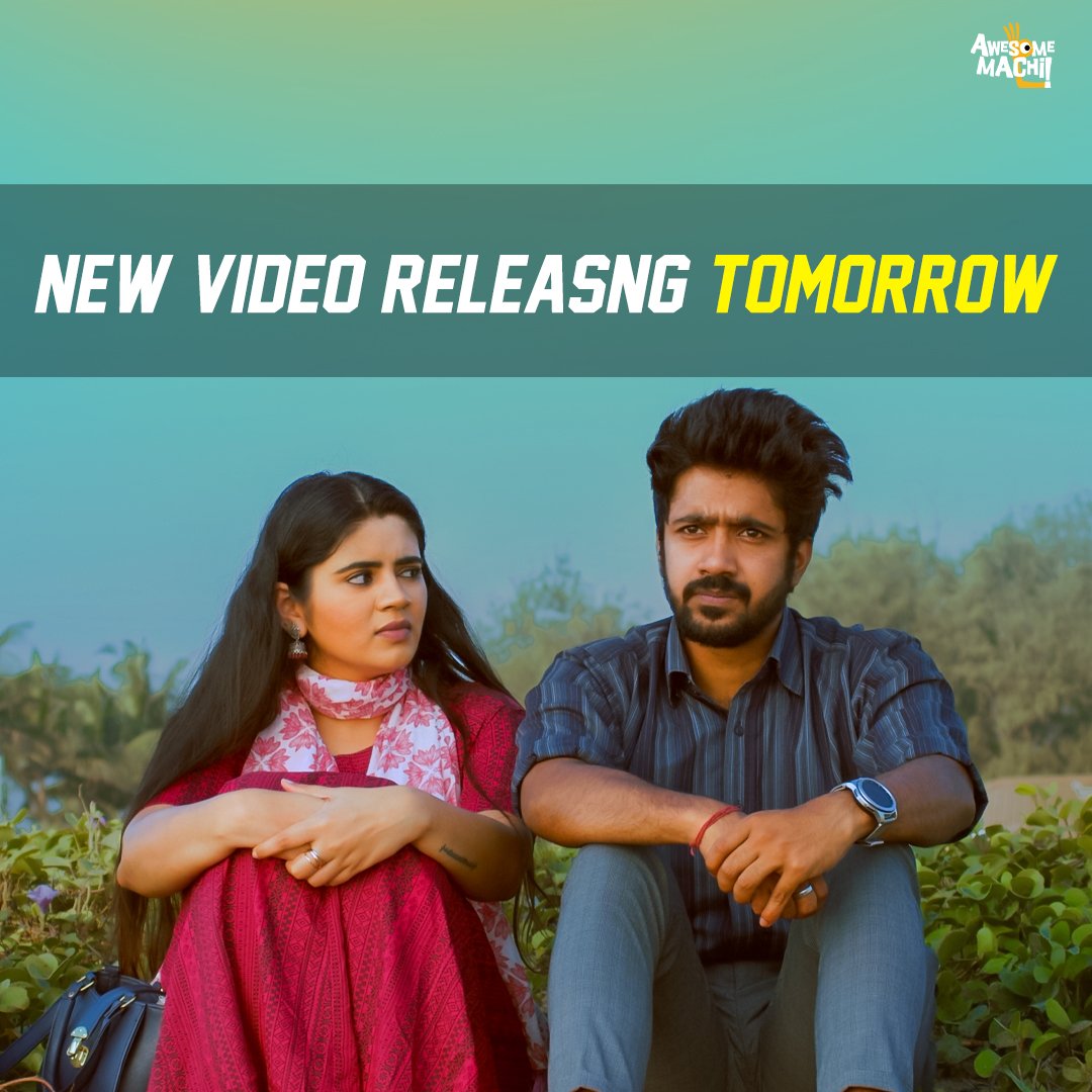 Stay Tuned Makkale 🙌 - New Video releasing tomorrow on YouTube 😍 #DisneyPlusHotstar #NewVideoAlert #RelationshipGoals #couplevideos #AwesomeMachi