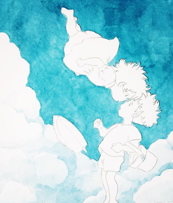 Toastiewiththe's tweet image. Not my #art work
IG urae.t  #ponyo #sosuke #ponyoonthecliffbythesea #ponyoonthecliff #ghibli #studioghibli #anime #fanart