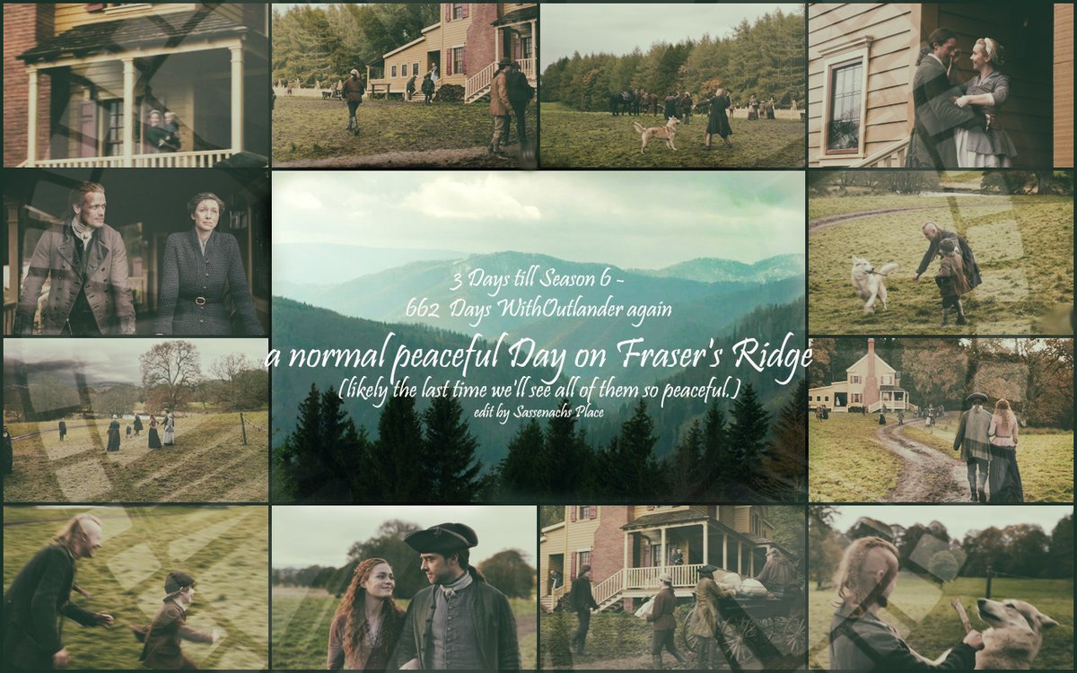 SassenachPlace's tweet photo. #Outlander #Droughtlander
#WithOutlanderAgain Day 662 - 3 Days till Season 6
a normal peaceful Day on Fraser's Ridge
@AngusAngels @apapworth58 @LuckeyLass @rosannefrank25 @10MinDQ @brittafahl70
@danielalippke @LallyFawn @SwietjesO @OutlanderHome https://t.co/50cPkV5aHy