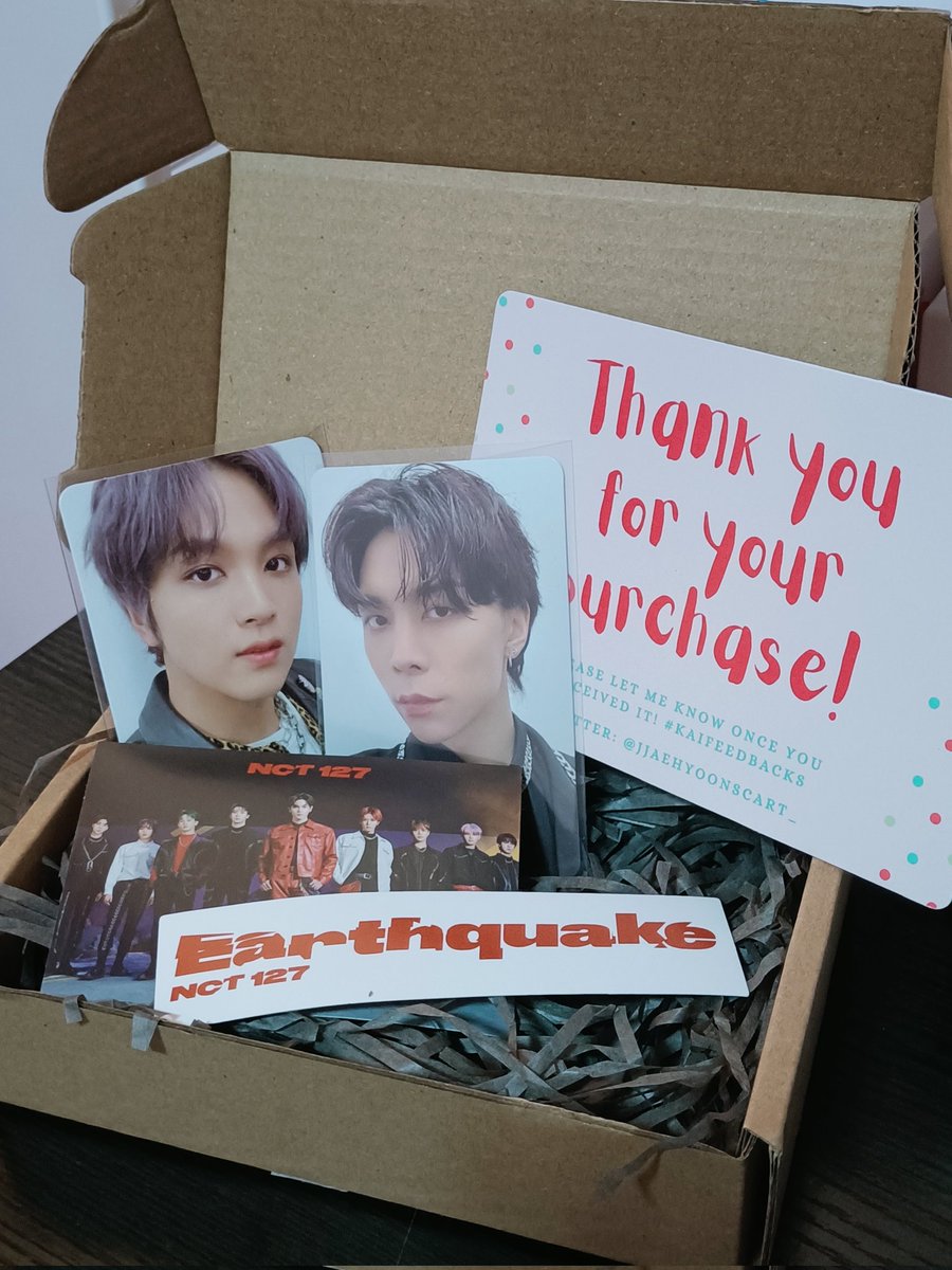 suhkart's tweet photo. 💌 — happy mail ! 🦋

— hi @jjaehyoonscart_  tysm for the smooth transaction and for packing them securely po, 'till our next transaction <3  #KAIFEEDBACKS https://t.co/W4RimhJzqZ