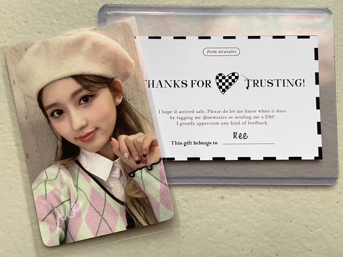 gaeulstos's tweet photo. 💌 [#thankswon]

hello @jungwonpcs i received gaeul wd already! tysm for holding this go &amp; for being easy to transact with! https://t.co/AnIknL4NL9
