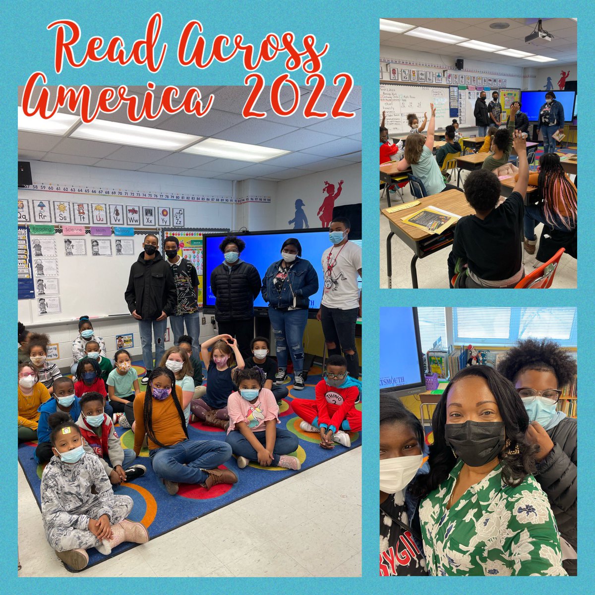 Read Across America Day was a huge success in 2nd grade @CAES_Patriots!!A huge thank you to the National Junior Honor Society students who came over to read from @ChMSTruckers and the Class of 2022 valedictorian (former CAES student) from @GoCHSTruckers. #PPSShines