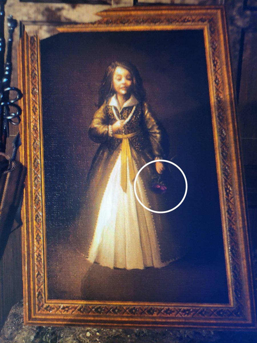 JonssonWynter's tweet photo. Also a random painting of a woman with no eyes? It's creepy and her hands are in a weird position. https://t.co/FLiGogasjF