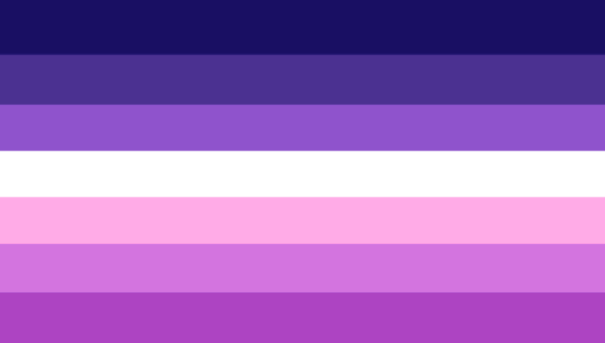 secretlesbiotd's tweet photo. Made a flag to go with my account and i feel proud of it :3c I made it lavender colored because historically lavenders were always meant for lesbians https://t.co/cvIVQx92bf